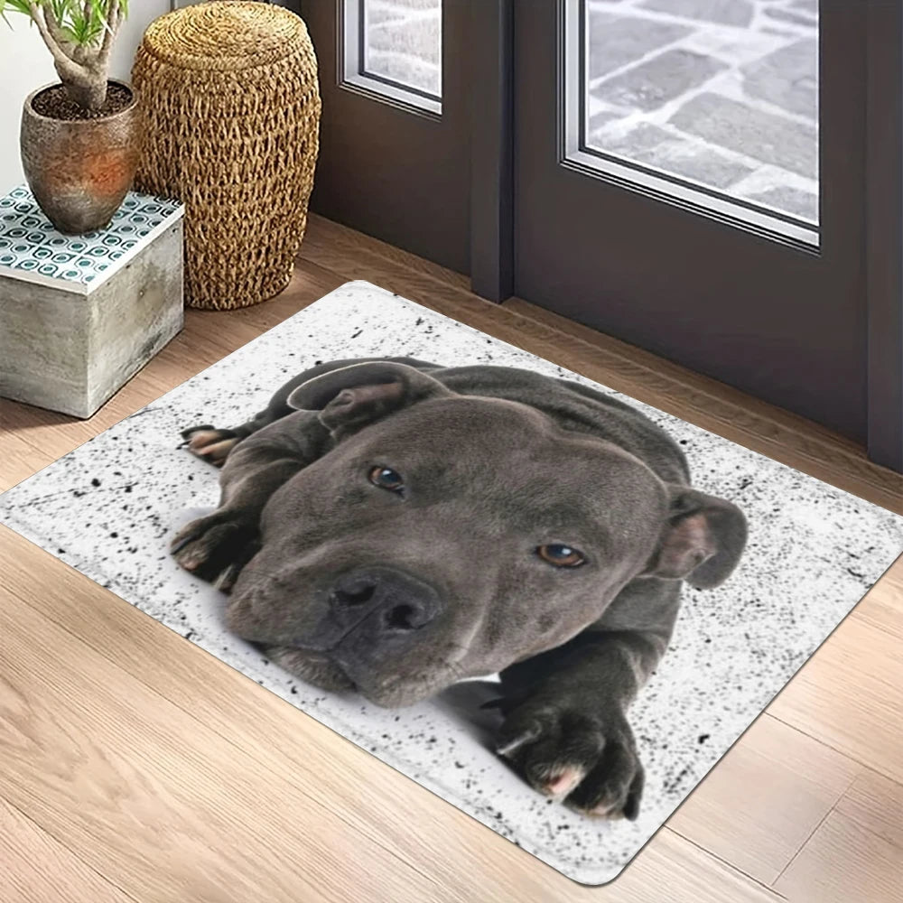 Bullterrier-Willkommens-Bodenmatte