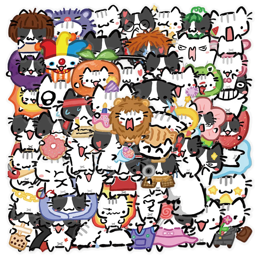 Kawaii Chibi Cat Stickers Pack