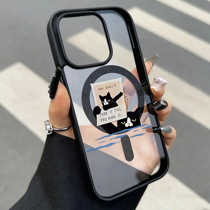 Cute Cat MagSafe iPhone Case