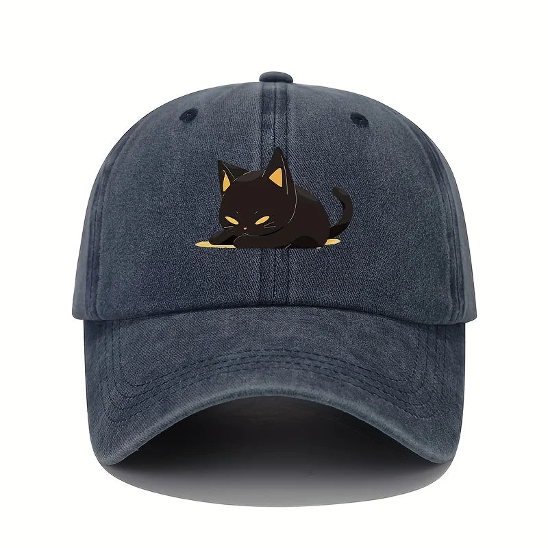Berretto da gatto nero stile retrò
