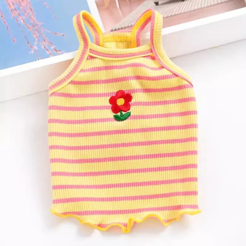 Fashion Dog Vest Suspender Shirt