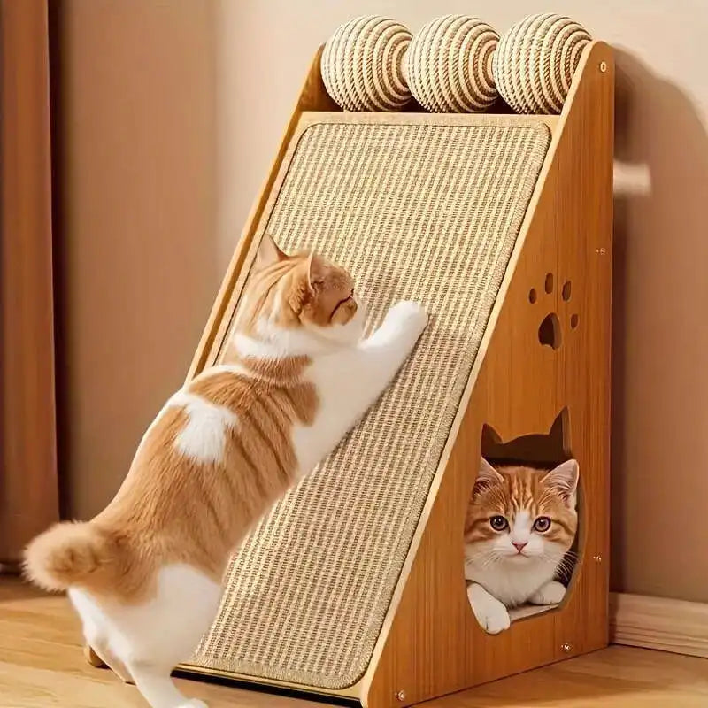 Cats Scratching Board