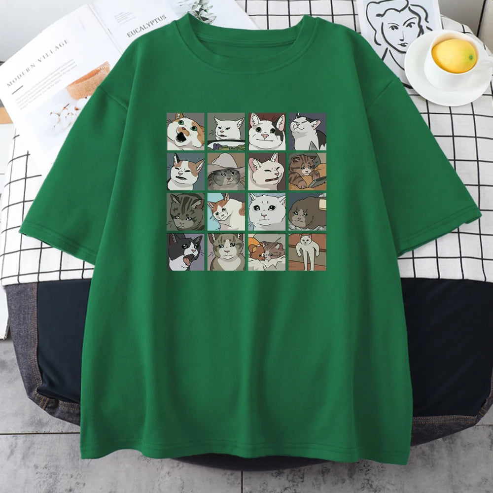 Meme Cats Puzzle T Shirt