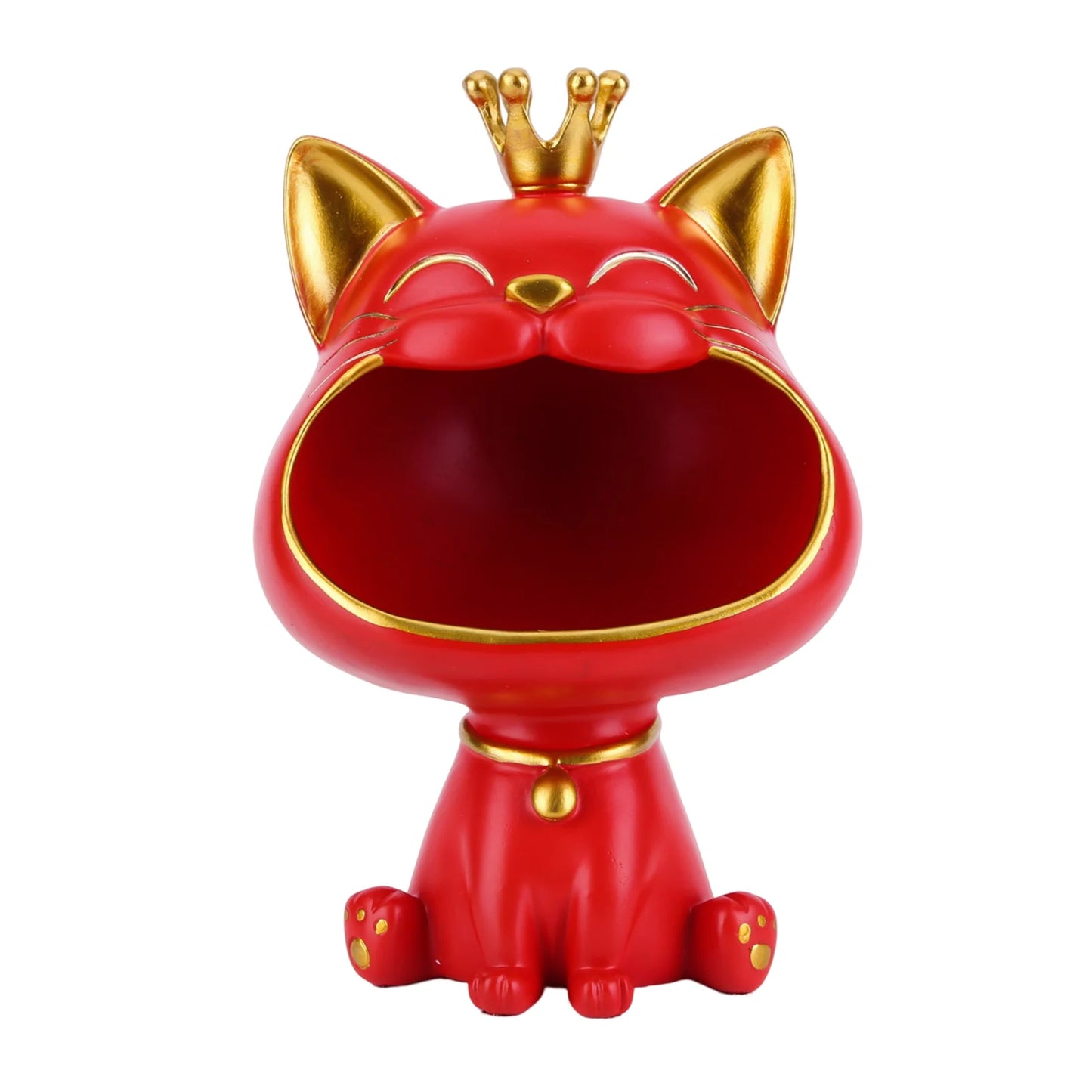 Cat Statue Desktop Storage