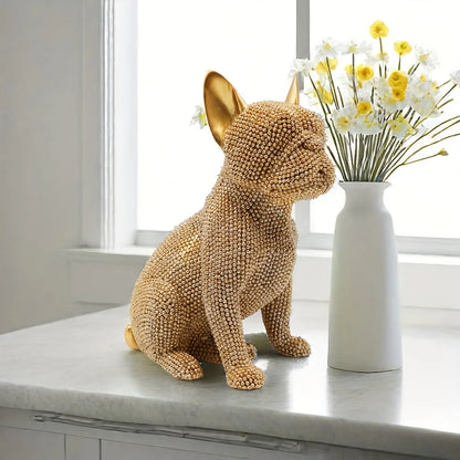 French Bulldog Crystal Sculpture