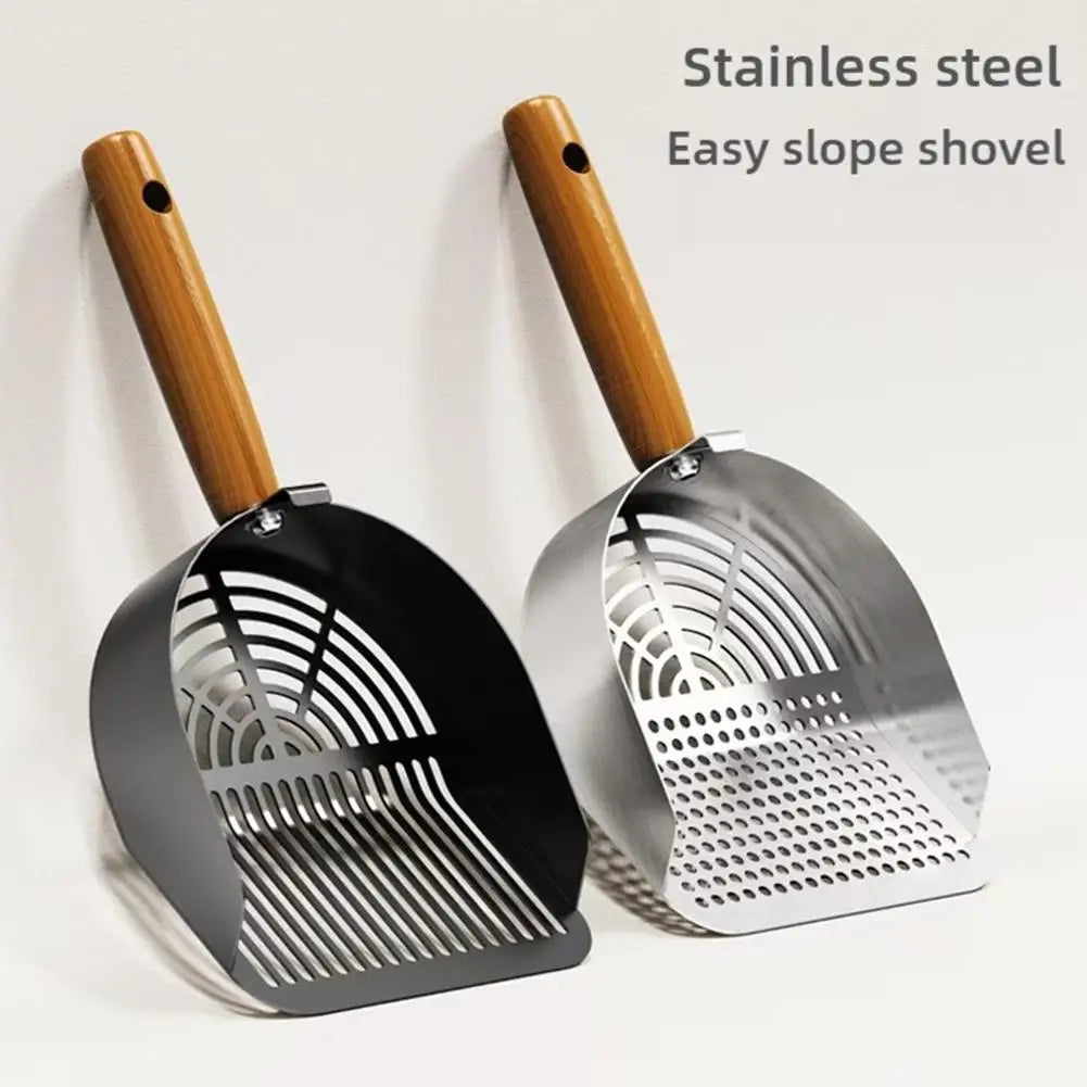 Stainless Steel Cat Litter Scoop Long Handle