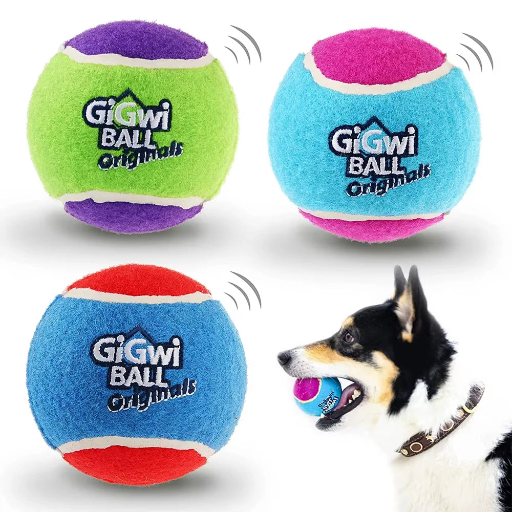 Palla da tennis cigolante GiGwi