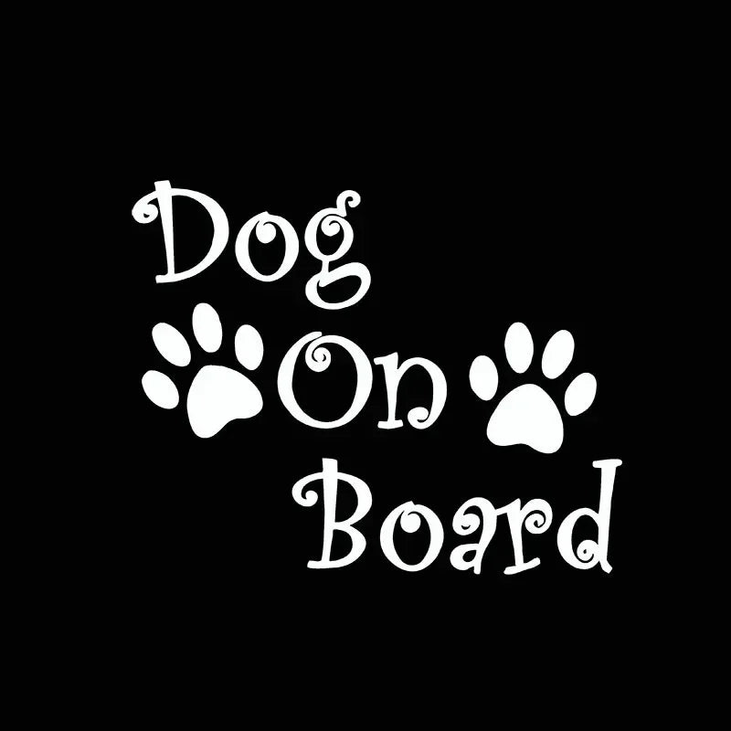 Dog On Board Car Decal