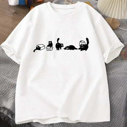 T-shirt cinq chats d’humeur