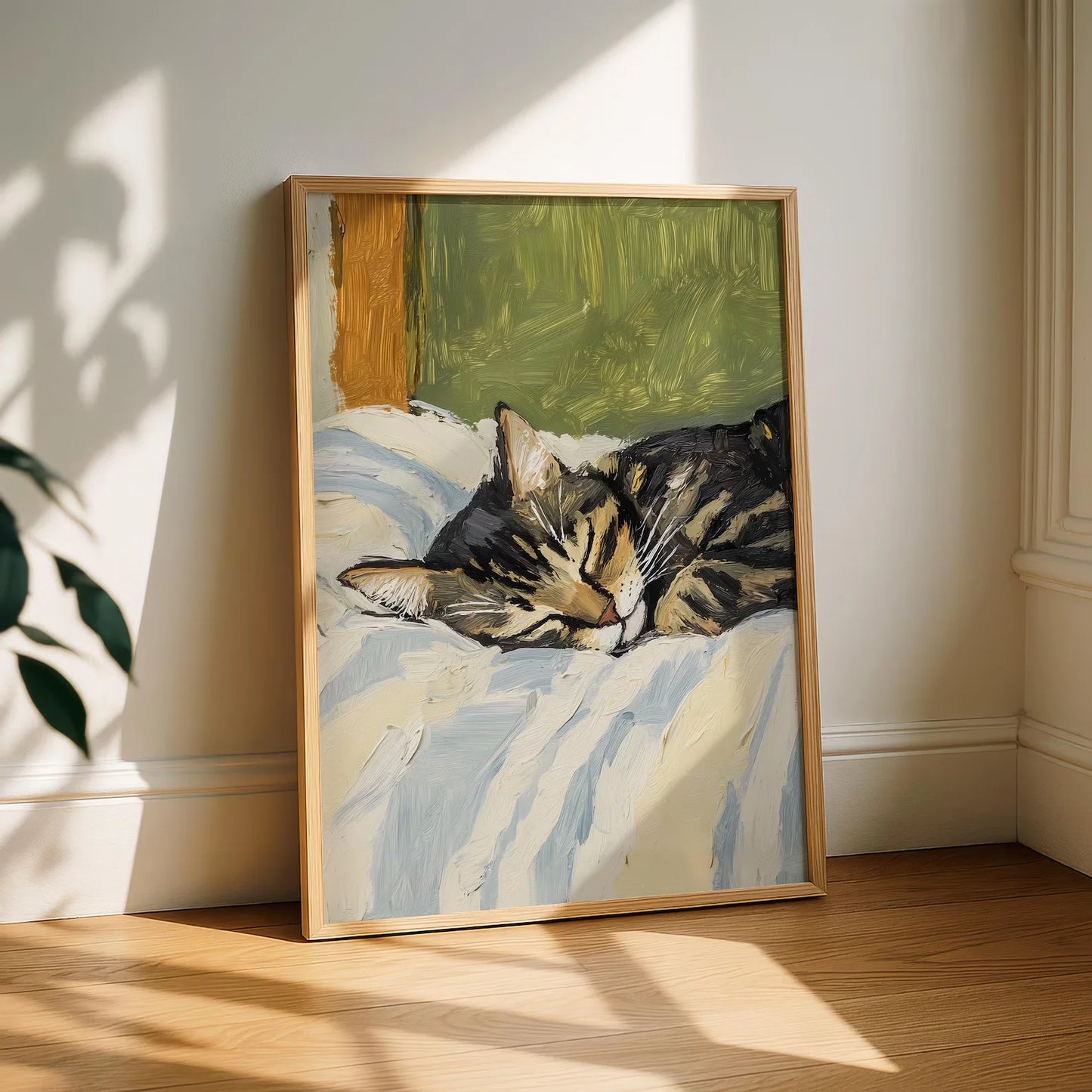 Sleeping Cat Wall Art