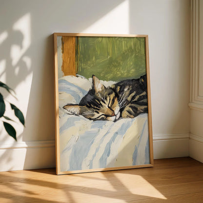 Sleeping Cat Wall Art
