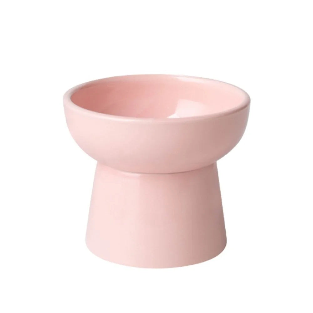 Cat Elevated Bowl Ceramic
