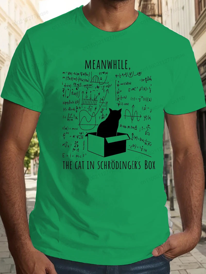 Science Cat Print Shirt