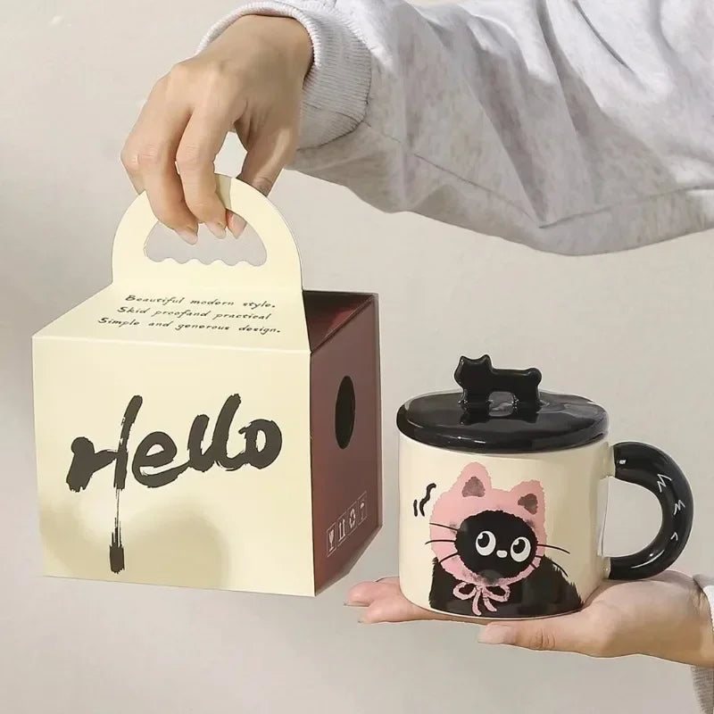 Cốc gốm mèo cá tính