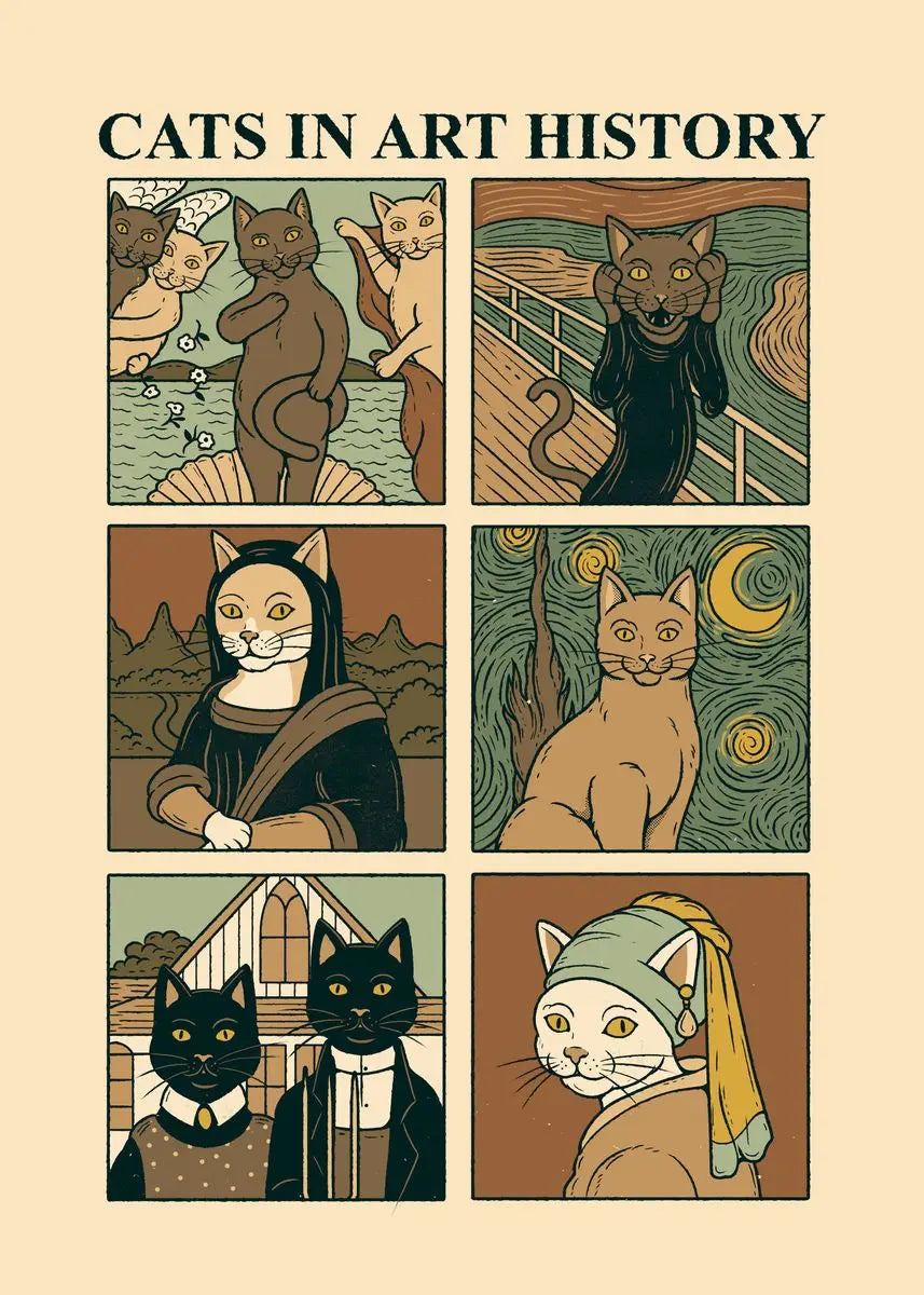 Cat Vintage Poster Tarot