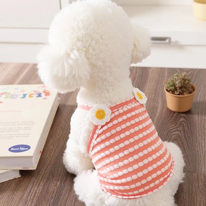 Fashion Dog Vest Suspender Shirt