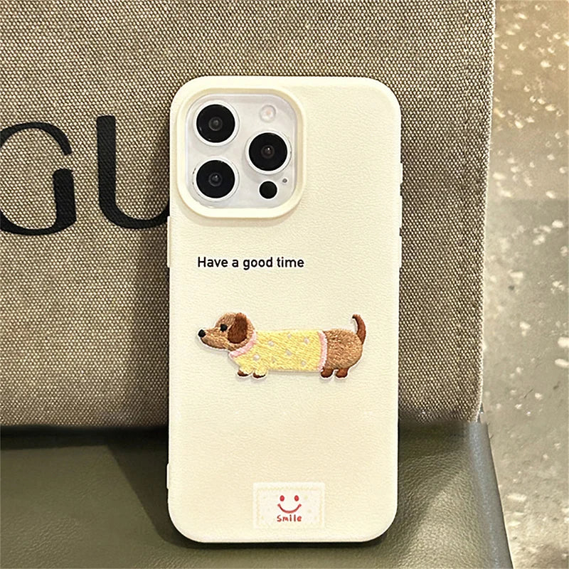 เคสโทรศัพท์สุนัขดัชชุนน่ารัก