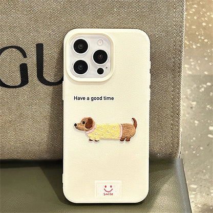 เคสโทรศัพท์สุนัขดัชชุนน่ารัก