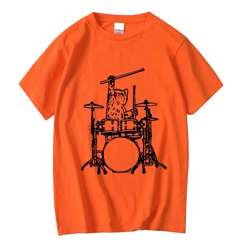 เสื้อยืดแมวเพลงตลก