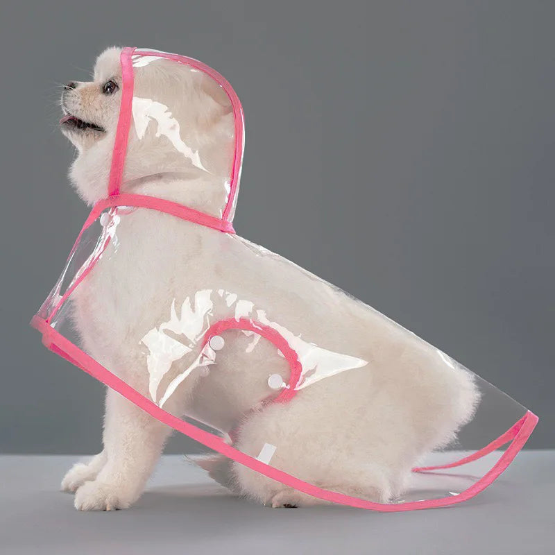 Clear Shield Waterproof Dog Rain Cape