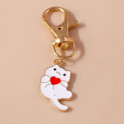 Cute Cartoon Cat Keychain