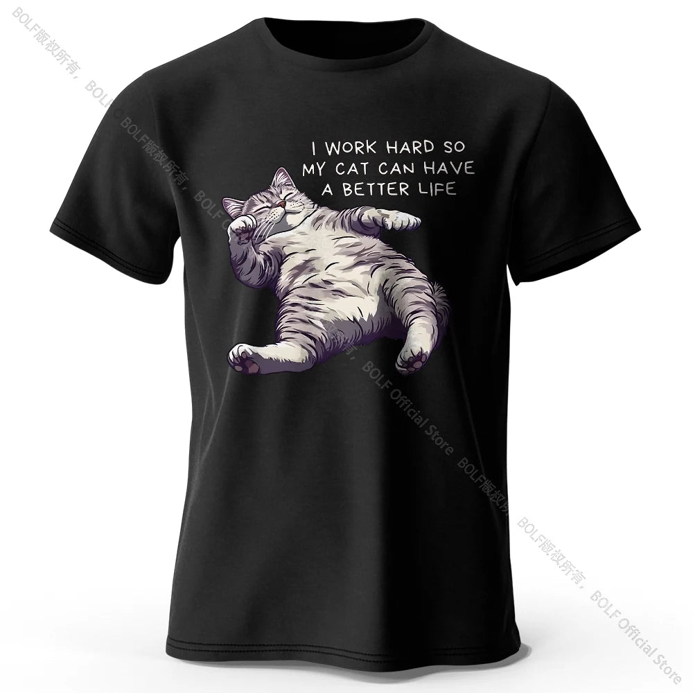 Cat Lover Cotton T-Shirt