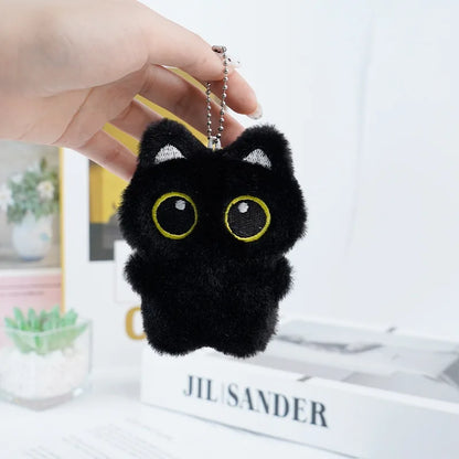 Mignon mini pendentif chat noir