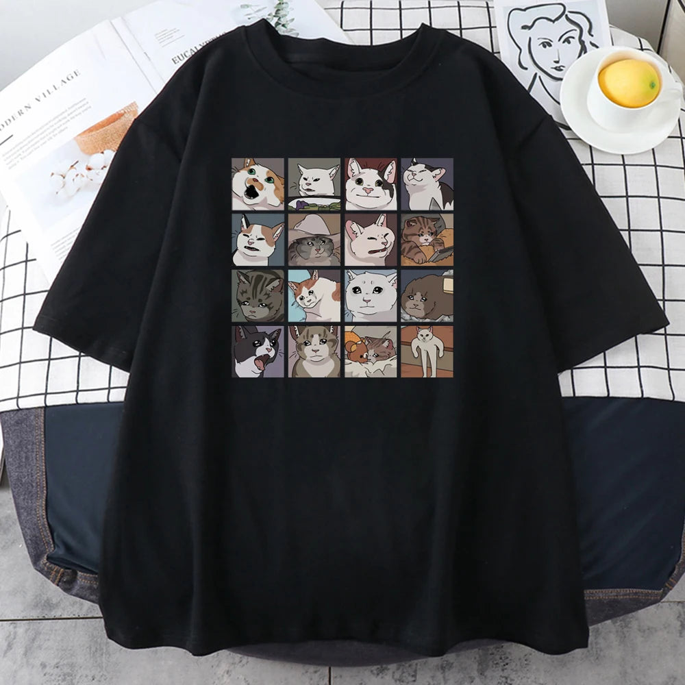 Meme Cats Puzzle T Shirt