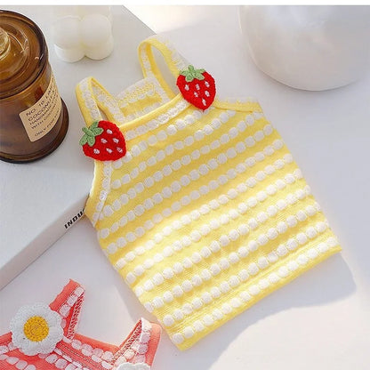 Fashion Dog Vest Suspender Shirt