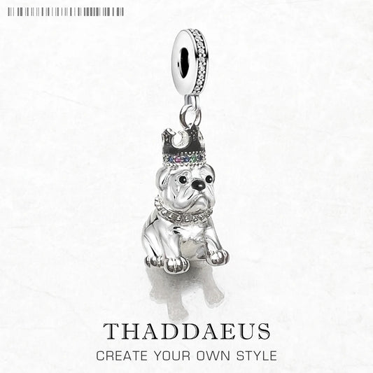 Crown French Bulldog Charm