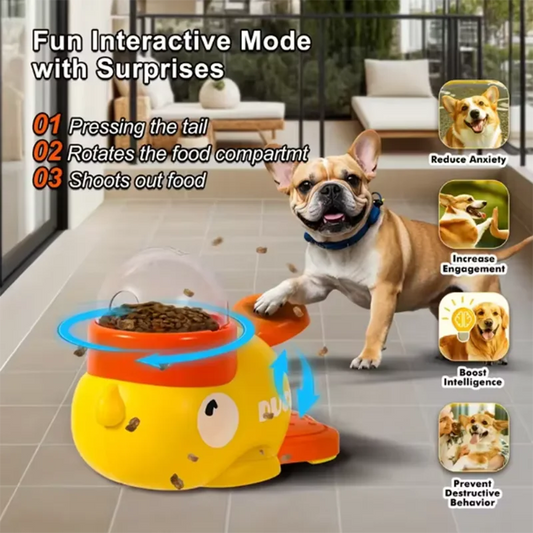 Interactive Dog Treat Puzzle Toy