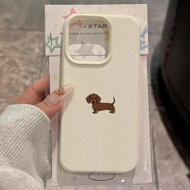 เคสโทรศัพท์สุนัขดัชชุนสไตล์มินิมอล