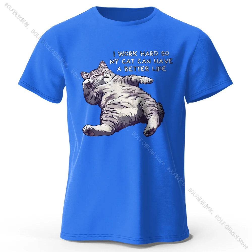 Cat Lover Cotton T-Shirt