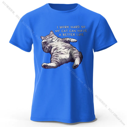 Cat Lover Cotton T-Shirt