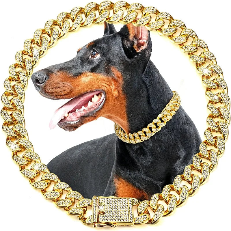Bling Dog Chain Collar