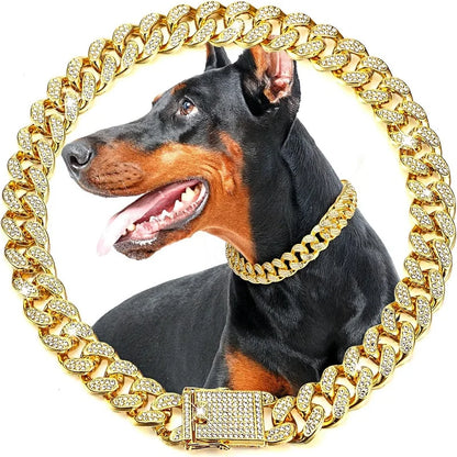 Bling Dog Chain Collar