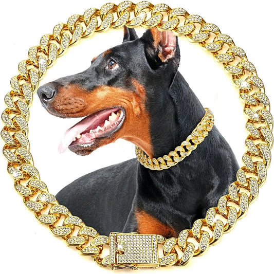Bling Dog Chain Collar