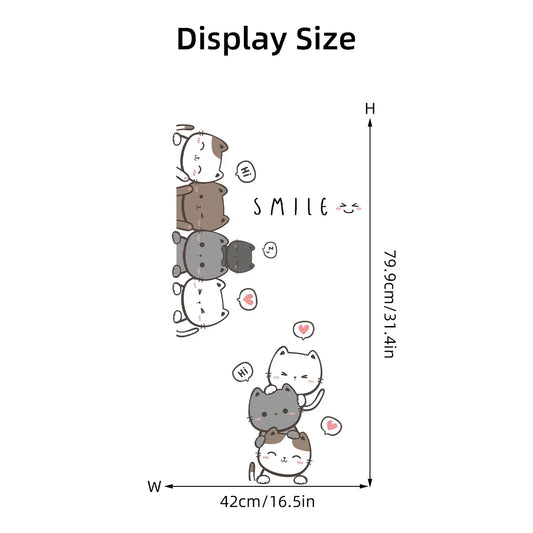 Cartoon Cute Cat Door Stickers