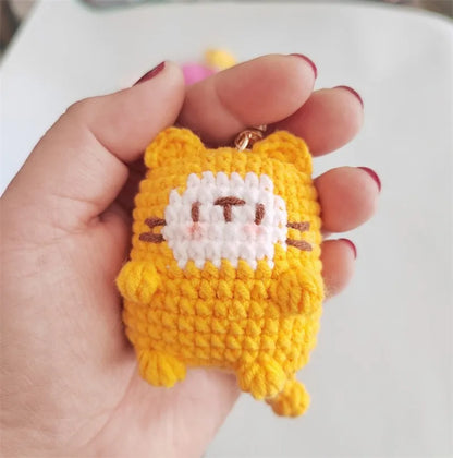 Porte-clés au crochet série chaton