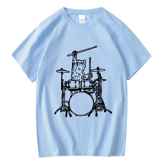 Funny Music Cat T Shirt