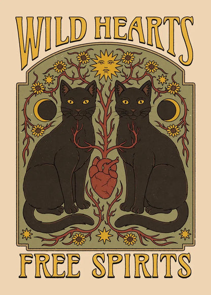 Cat Vintage Poster Tarot