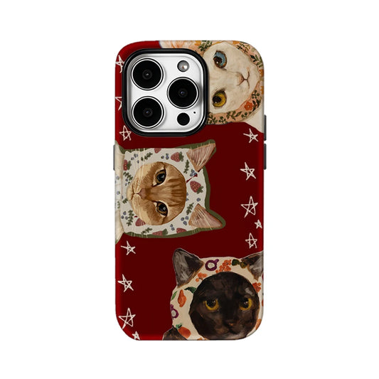 Cats in Bonnets iPhone Case