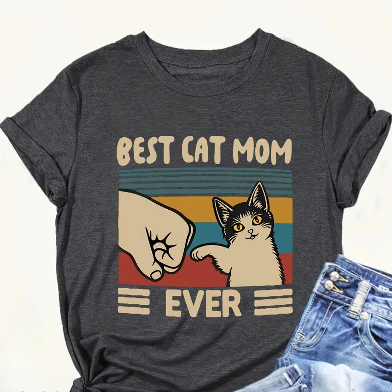 Camiseta A Melhor Mãe Gato de Todos os Tempos
