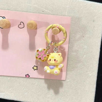Porte-clés Kitty mignon avec cloche