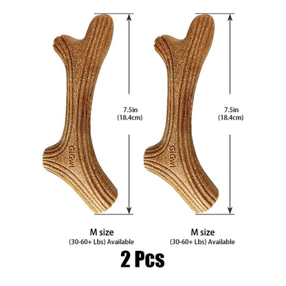 Natural Wood Grain Bone Chew Toy