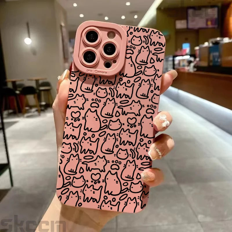 Cute Black Kitten iPhone Case