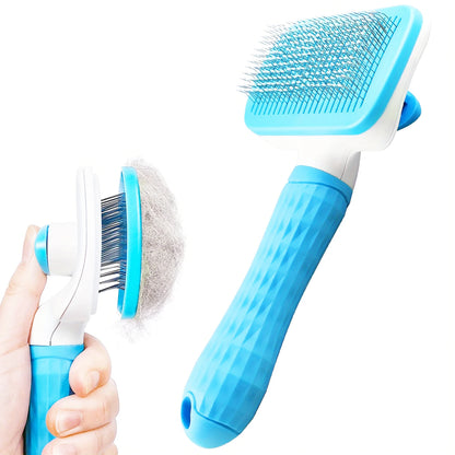 Brosse de toilettage autonettoyante pour animaux de compagnie