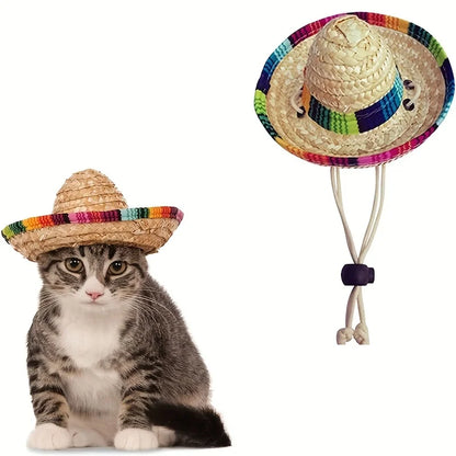 Cappello estivo per gatti regolabile
