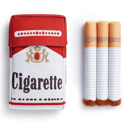 Funny Cigarette Plush Dog Toy