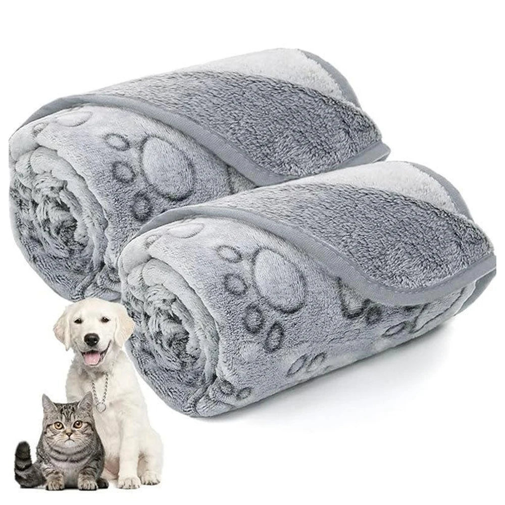 Couverture douce pour animaux de compagnie en polaire